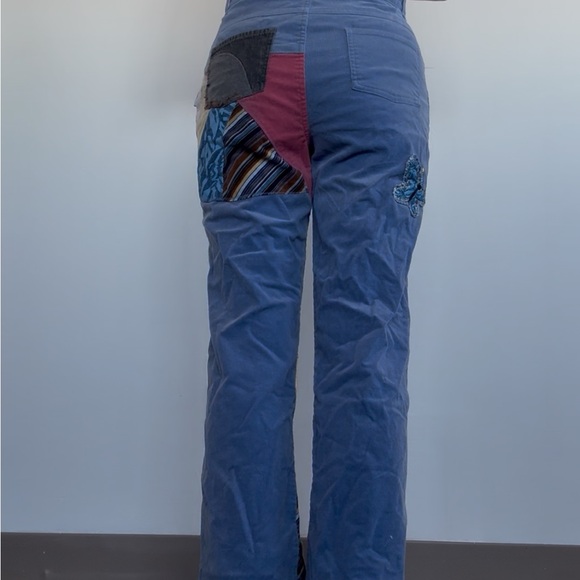 Vintage Patchwork Mary-Kate&Ashley Blue Women's Trousers - Picture 3 of 13